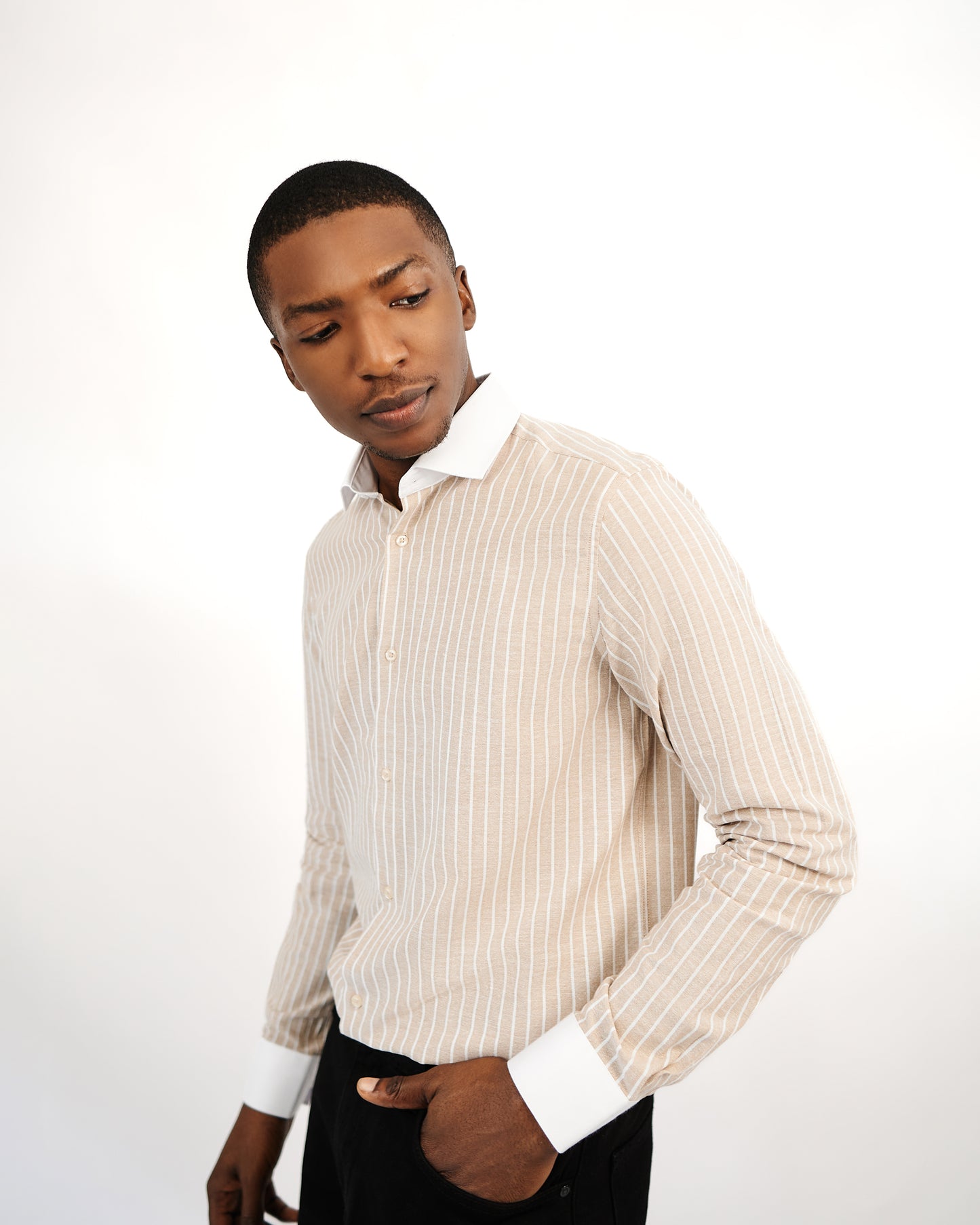 Brown Stripped Shirt