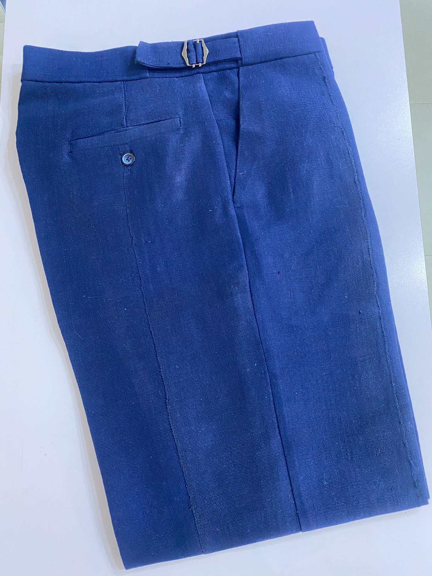 Blue Aso oke Trouser