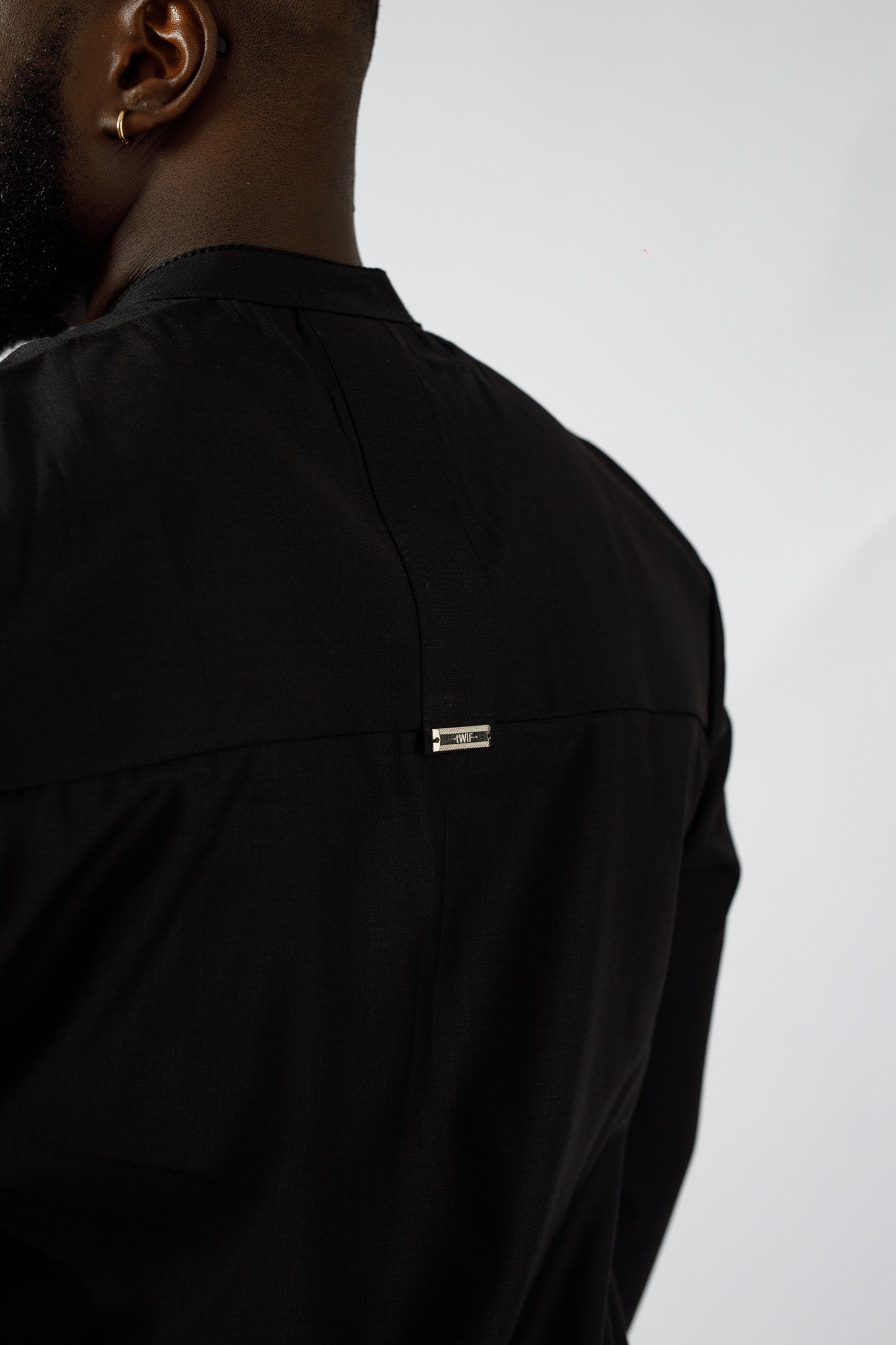 Black Bishop collar Kaftan