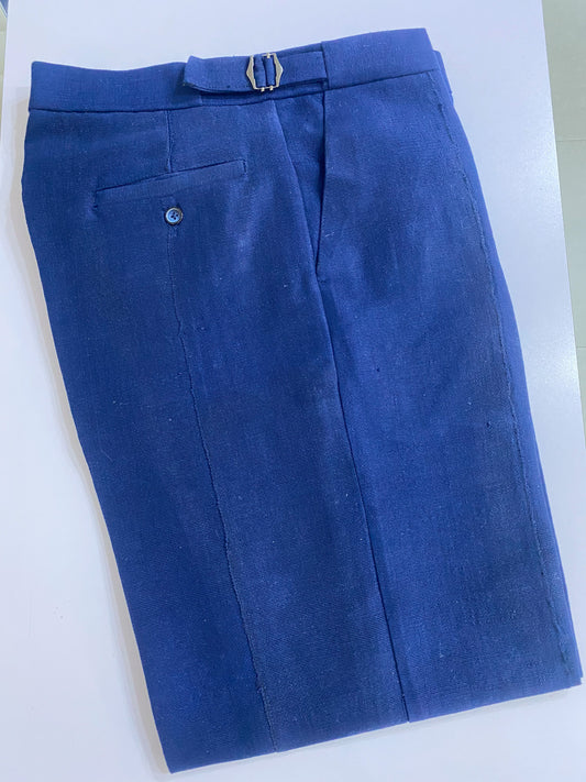 Blue Aso oke Trouser