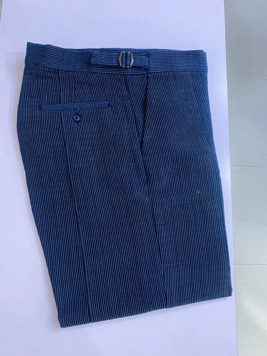 Midnight Blue Aso Oke Trouser