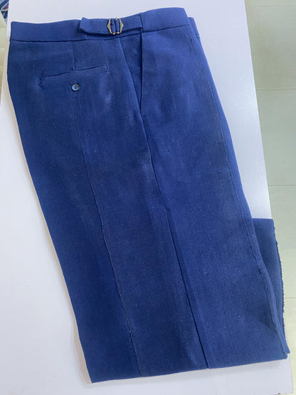 Blue Aso oke Trouser