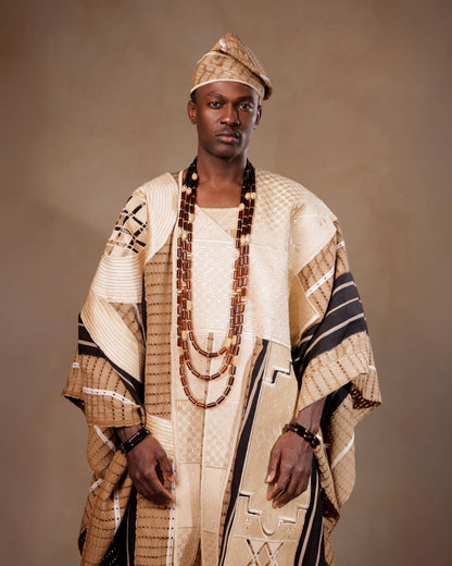 Mixed Aso Oke Agbada