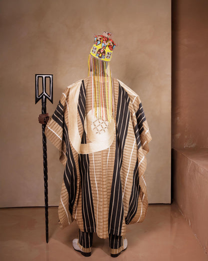 Mixed Aso Oke Agbada