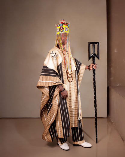 Mixed Aso Oke Agbada