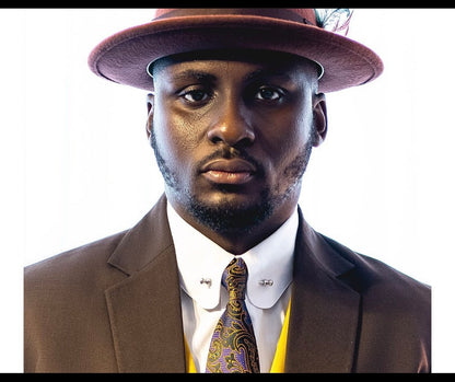 Brown Three Piece Suit, Mustard Waistcoat and Pant